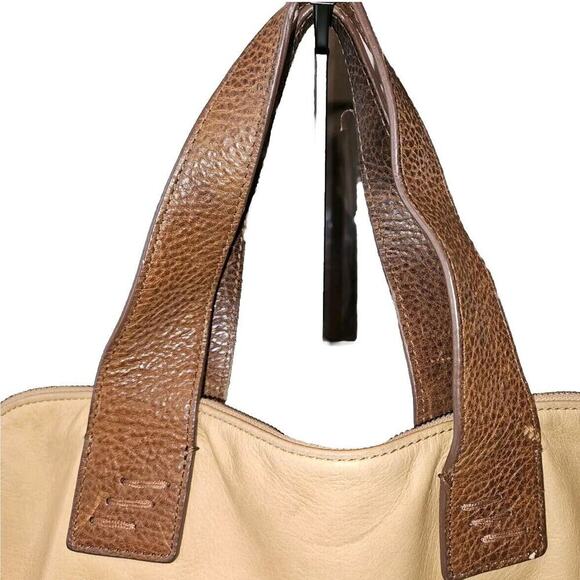 Cynthia Rowley Brown Foldover Leather Satchel Women's Handbag - Picture 5 of 16